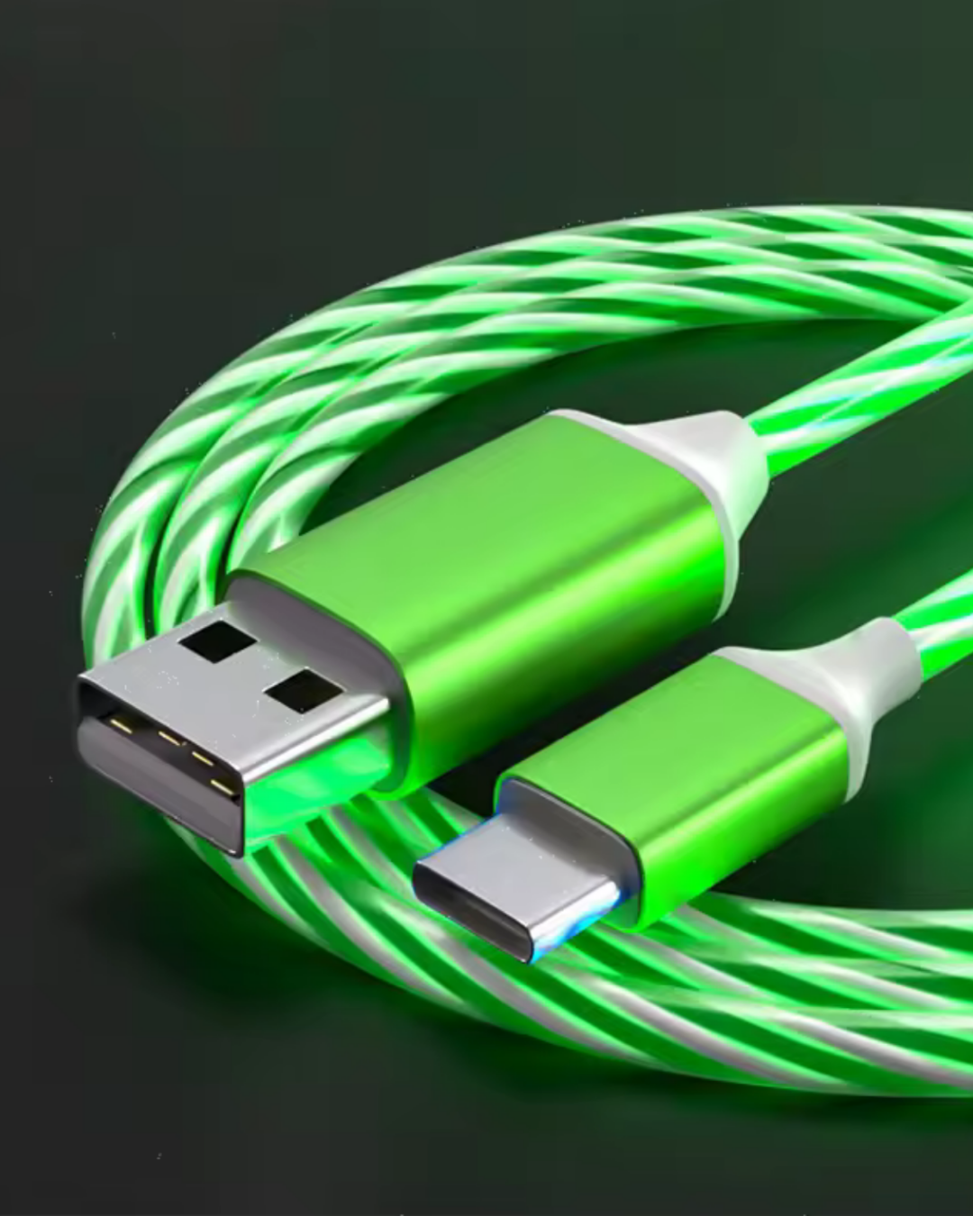 CABLE LUMINEUX VERT