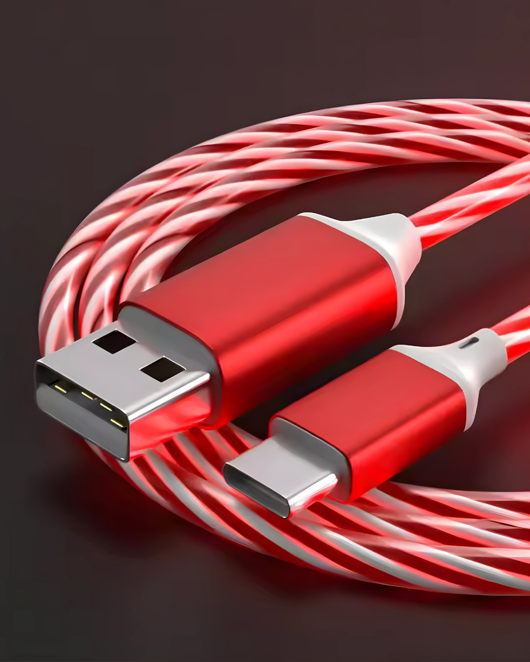 CABLE LUMINEUX ROUGE
