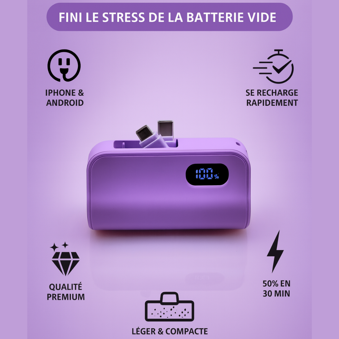 BATTERIE EXTERNE 2-EN-1