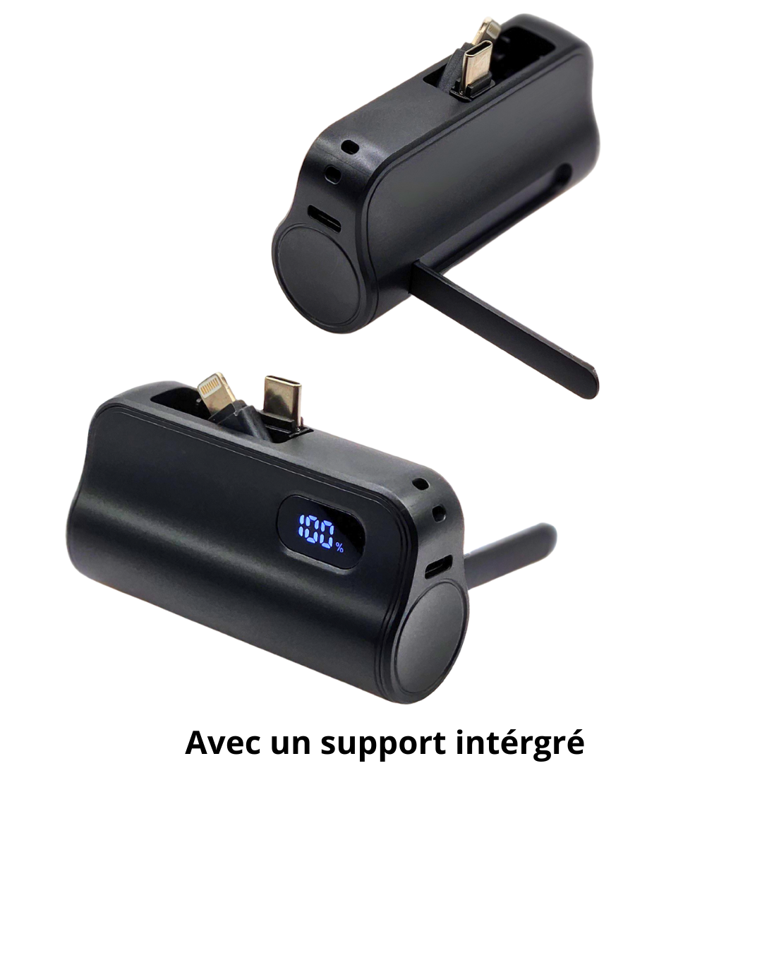 BATTERIE EXTERNE 2-EN-1 + CABLE USB-A / USB-C