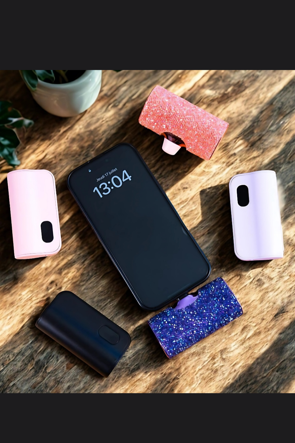 COQUE IPHONE + BATTERIE DIAMOND USB-C