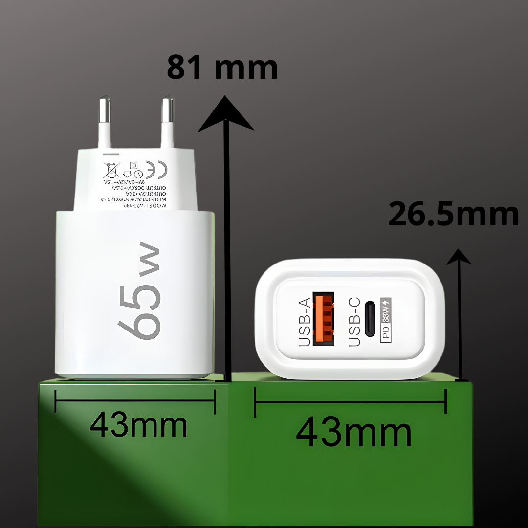 CHARGEUR RAPIDE 65W
