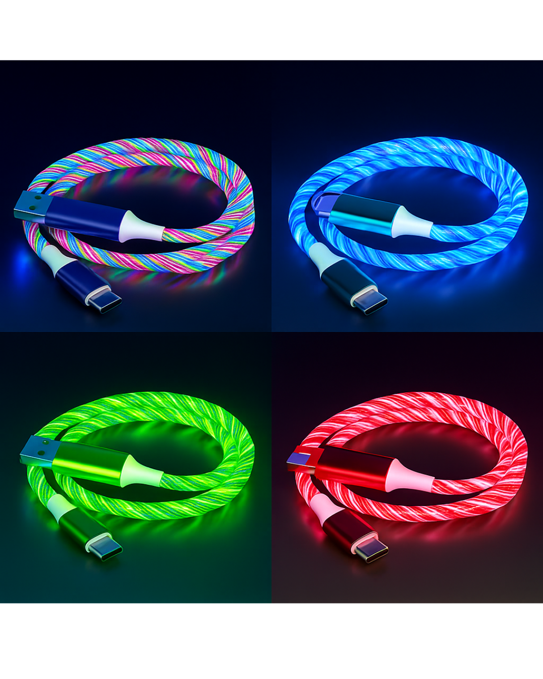 Câble USB-C Lumineux LED