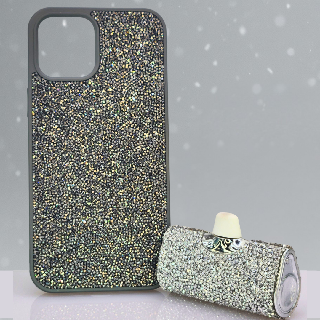 COQUE  IPHONE + BATTERIE DIAMOND USB-C