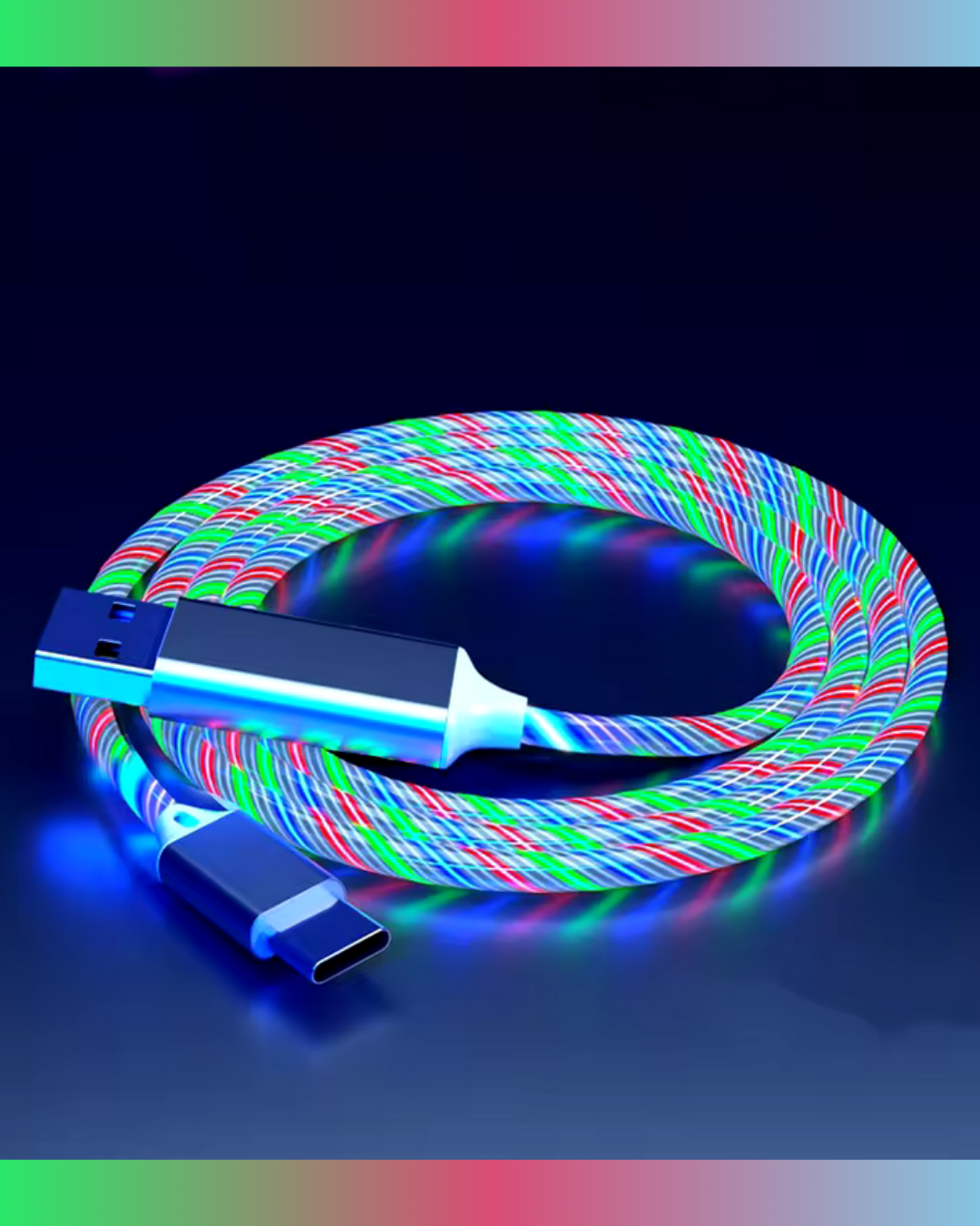CABLE LUMINEUX R-V-B