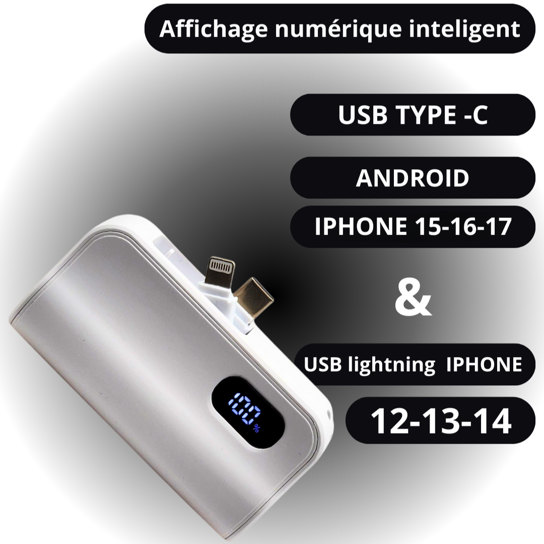 BATTERIE EXTERNE 2-EN-1
