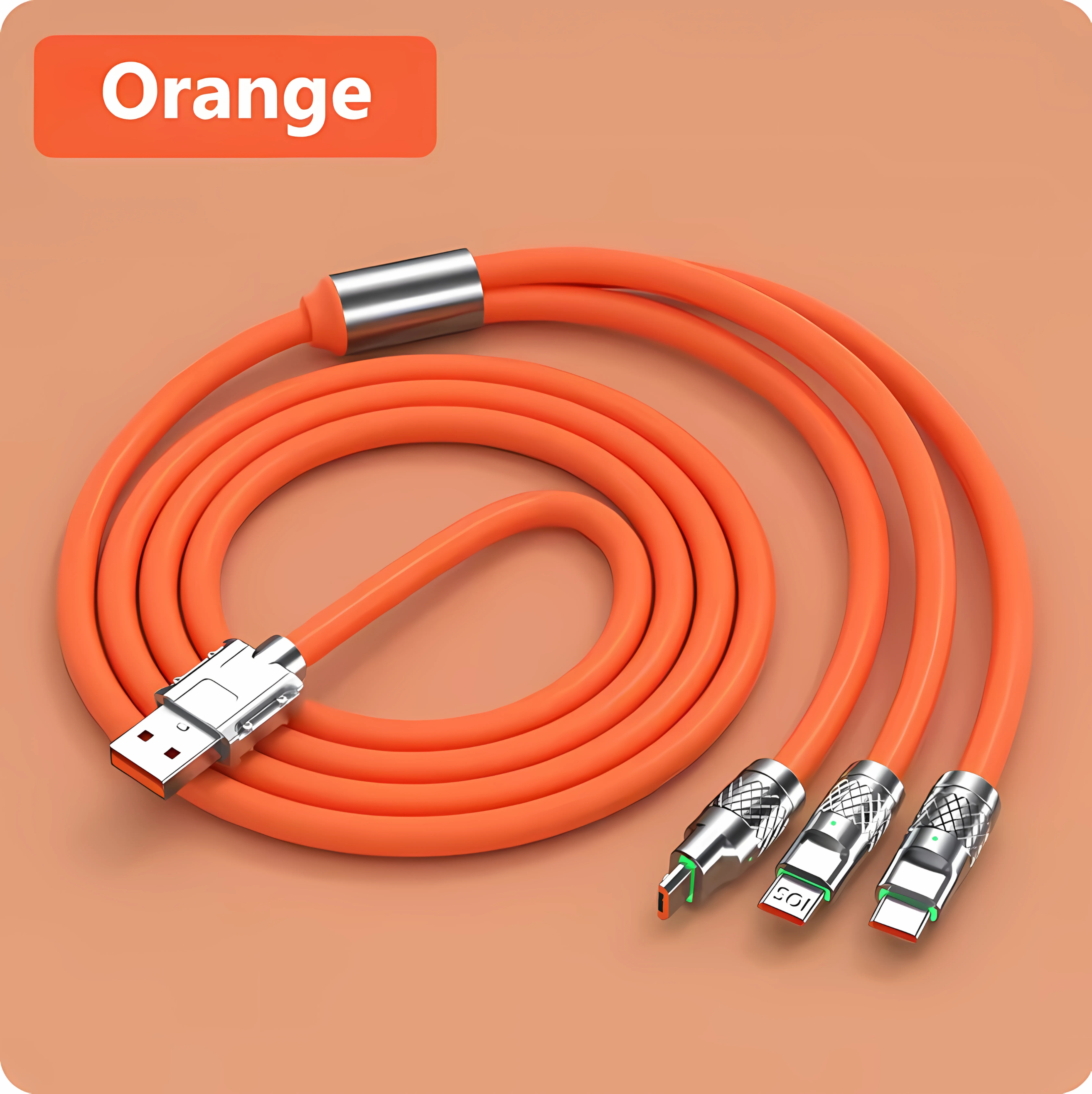 Câble 3-en-1  ORANGE