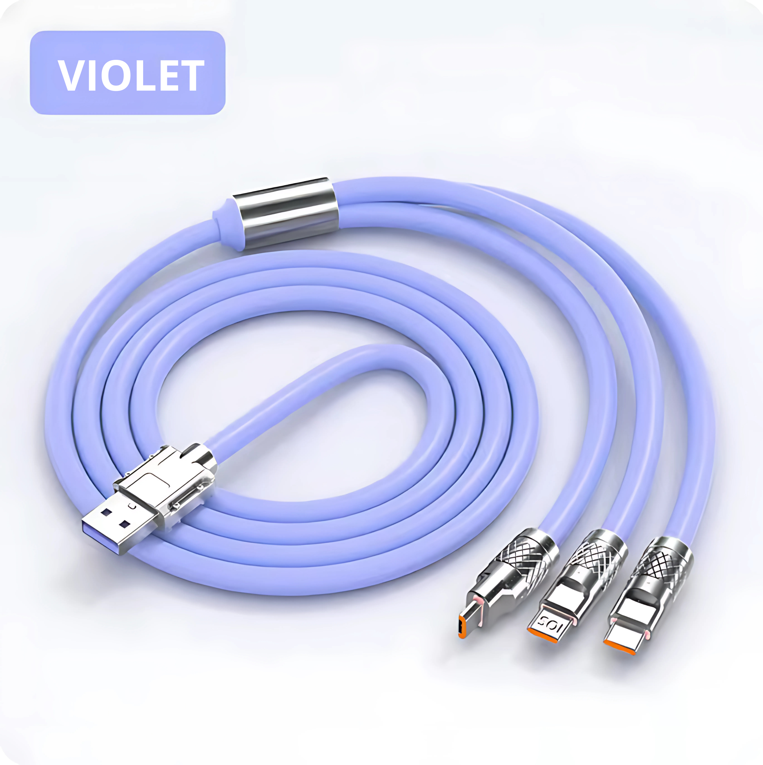 Câble 3-en-1   VIOLET
