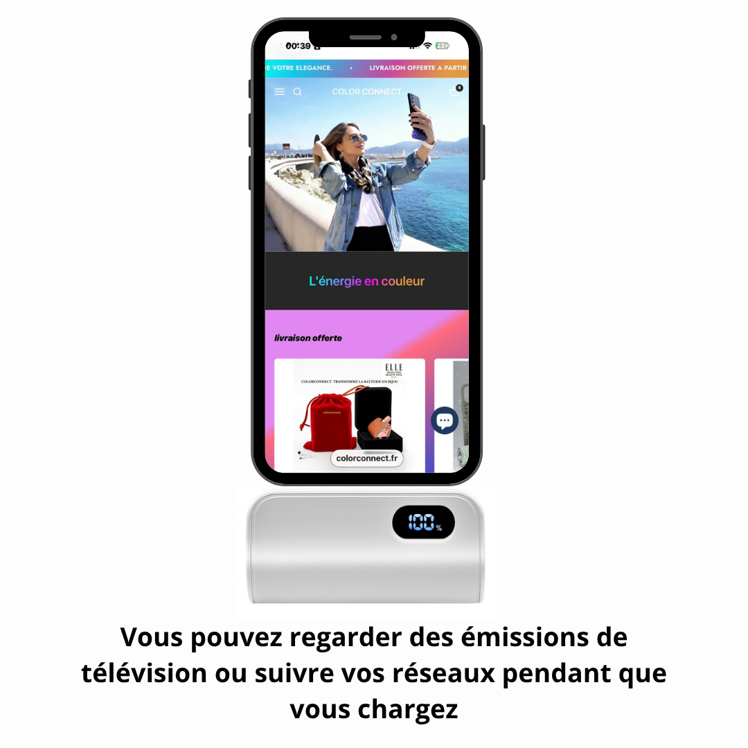 BATTERIE EXTERNE 2-EN-1