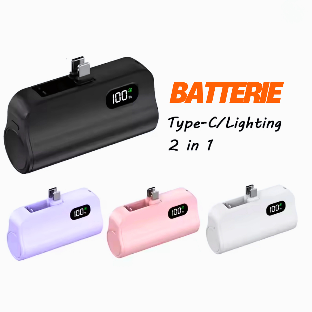 BATTERIE EXTERNE 2-EN-1